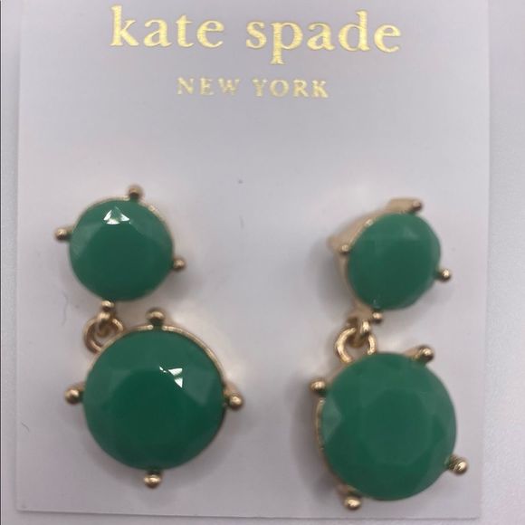 Kate Spade Green Drop Earrings